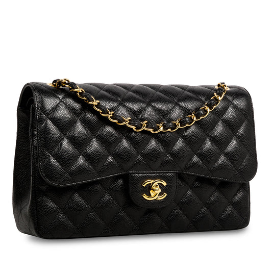Chanel Classic Flap Bag - Jumbo - Caviar