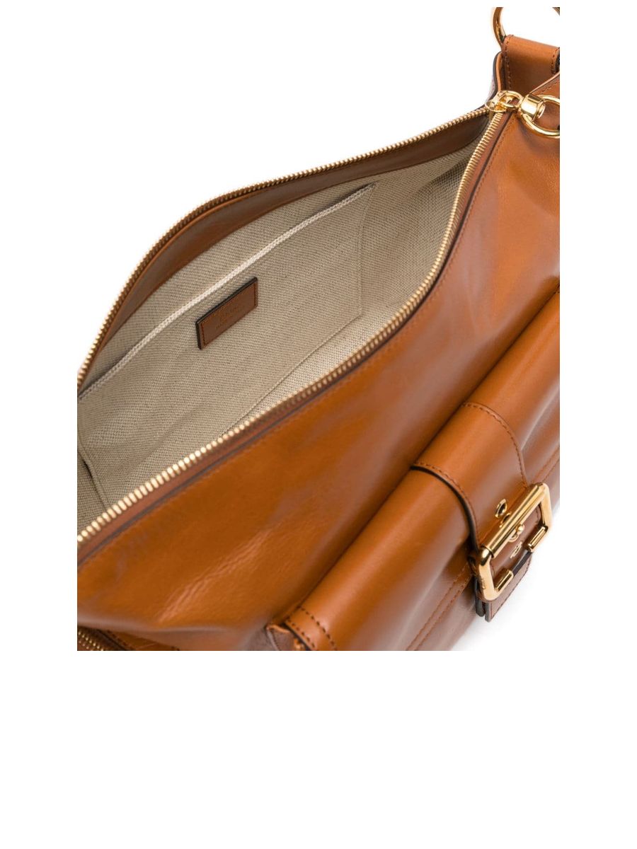 Small Camera Bag in Shiny Leather