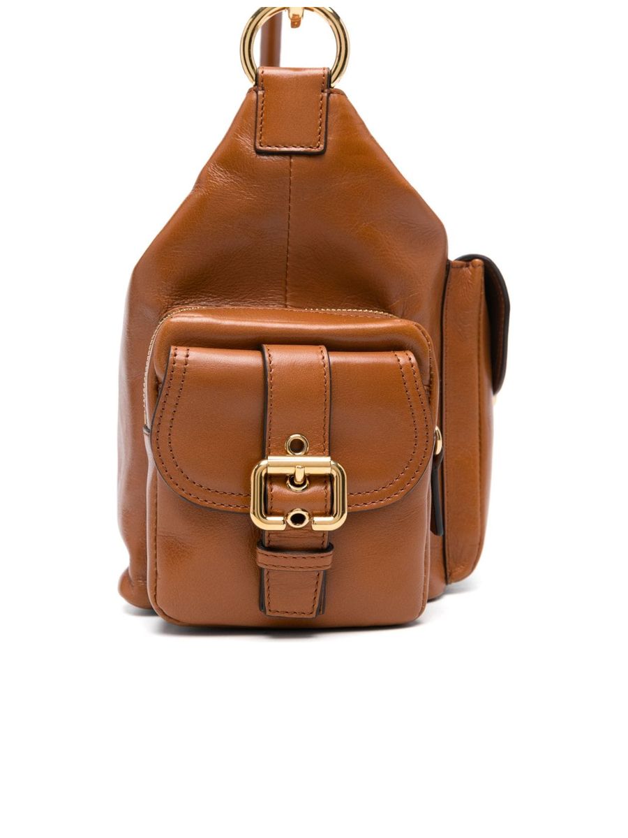 Small Camera Bag in Shiny Leather