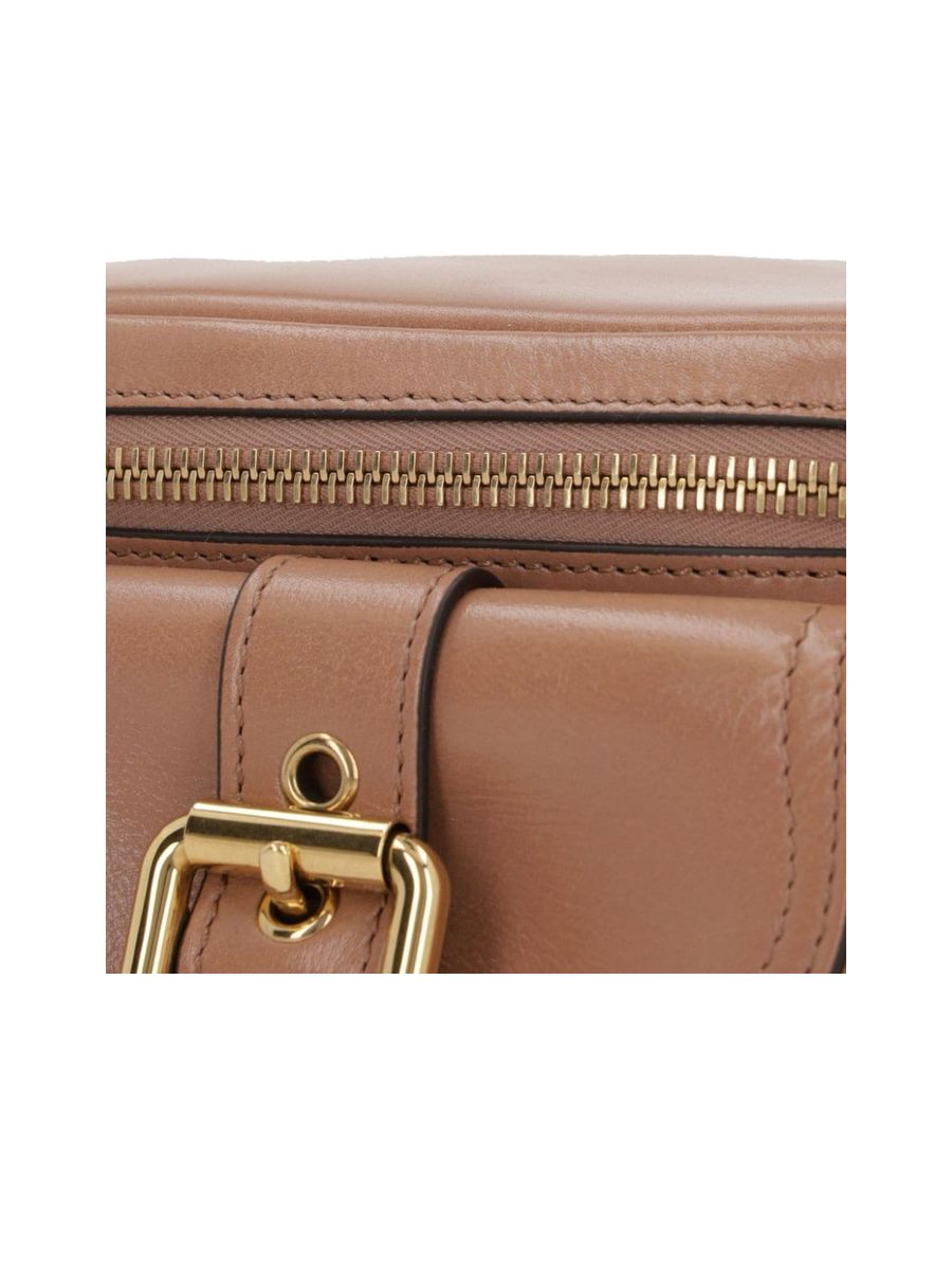 Small Camera Bag in Shiny Leather