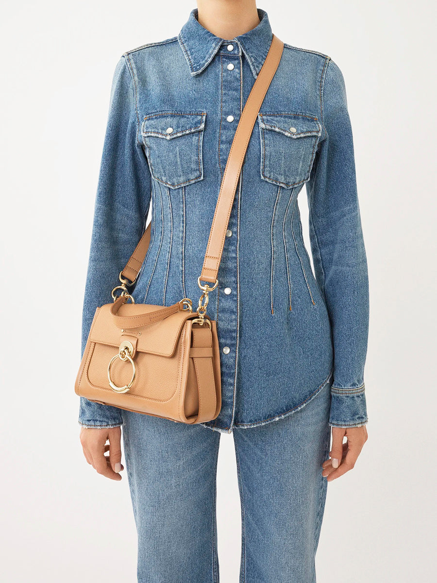 Mini Tess Day Bag in Light Tan
