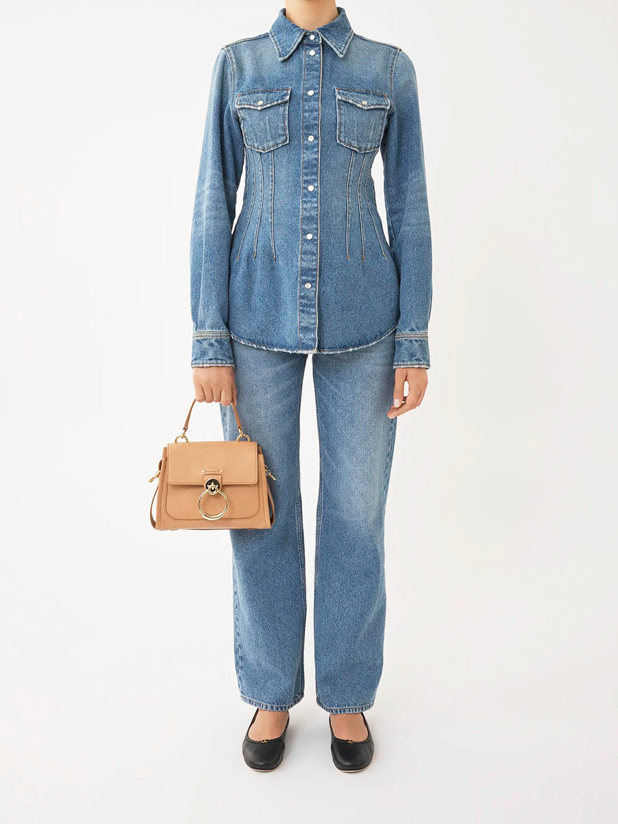 Mini Tess Day Bag in Light Tan