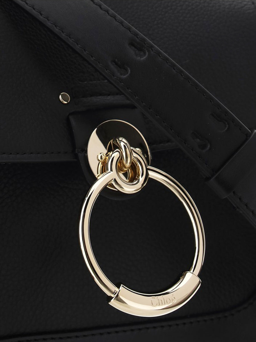 Mini Tess Day Bag in Grained & Shiny Calfskin