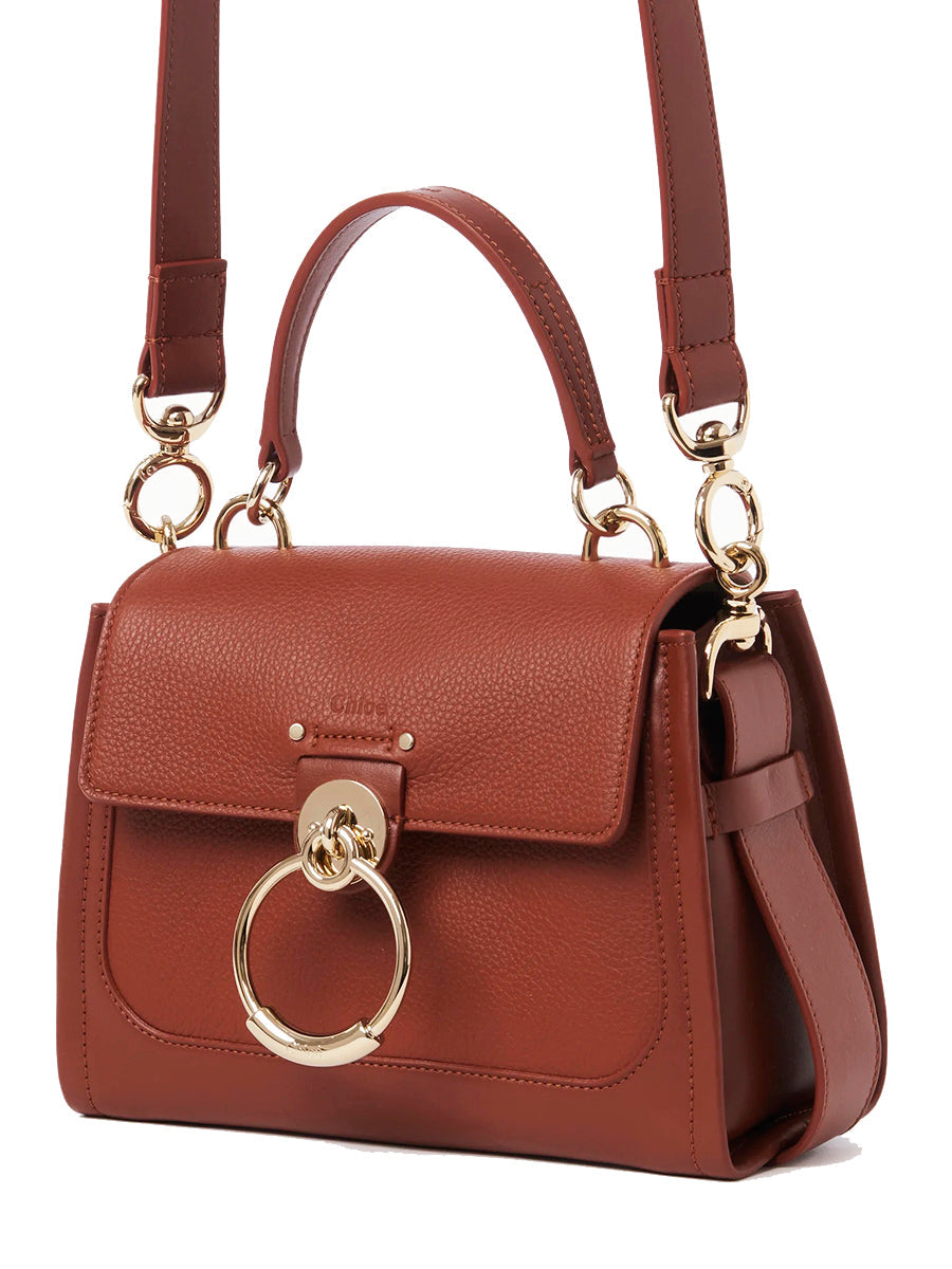 Mini Tess Day Bag in Sepia Brown