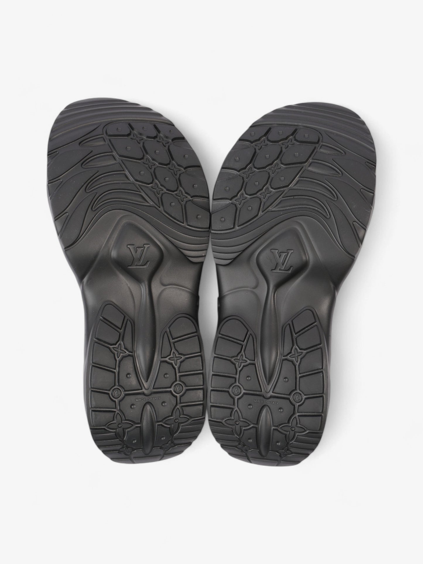Louis Vuitton Monogram Slides Black Rubber EU 38 UK 5