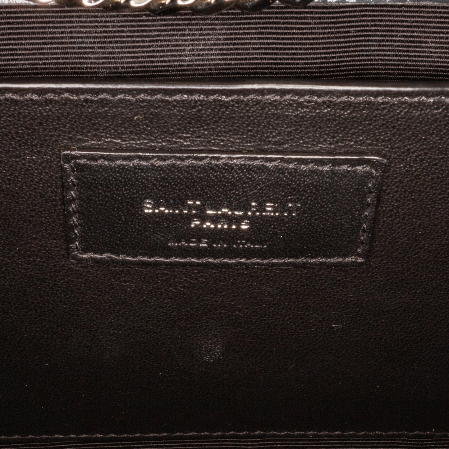 Yves Saint Laurent Kate Medium Black Embossed Leather