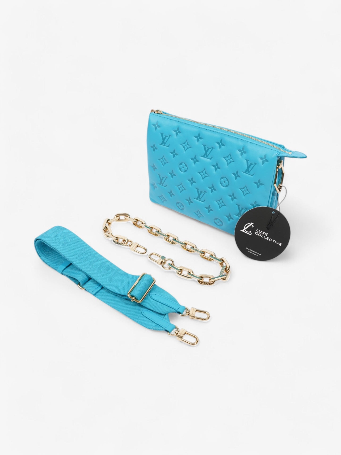 Louis Vuitton Coussin Turquoise  Lambskin Leather PM