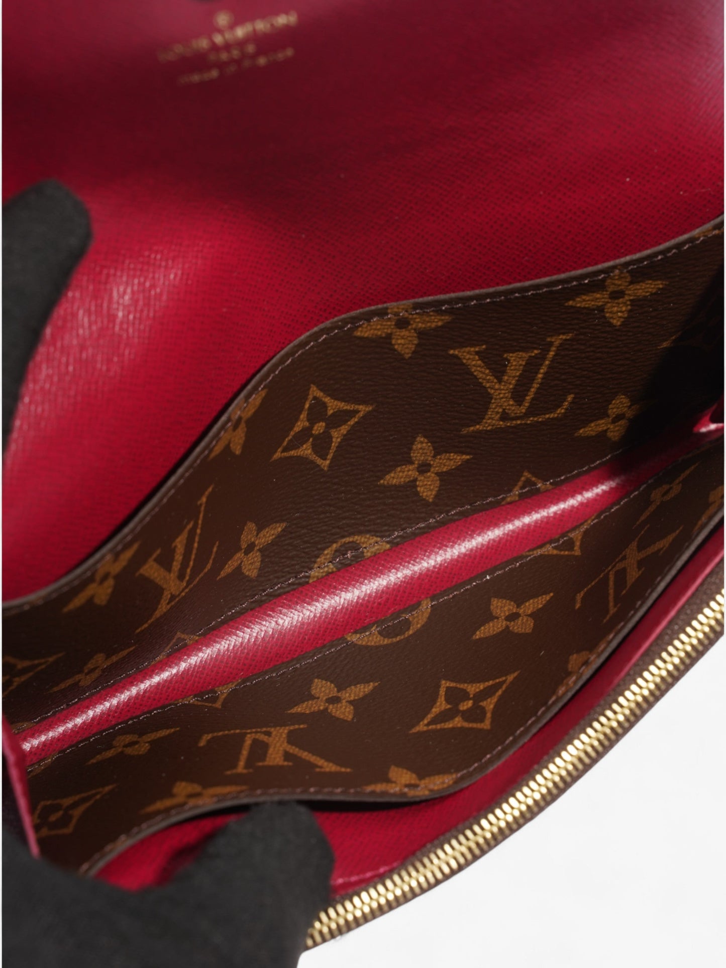 Louis Vuitton Emilie Wallet Monogram / Fuschia Coated Canvas