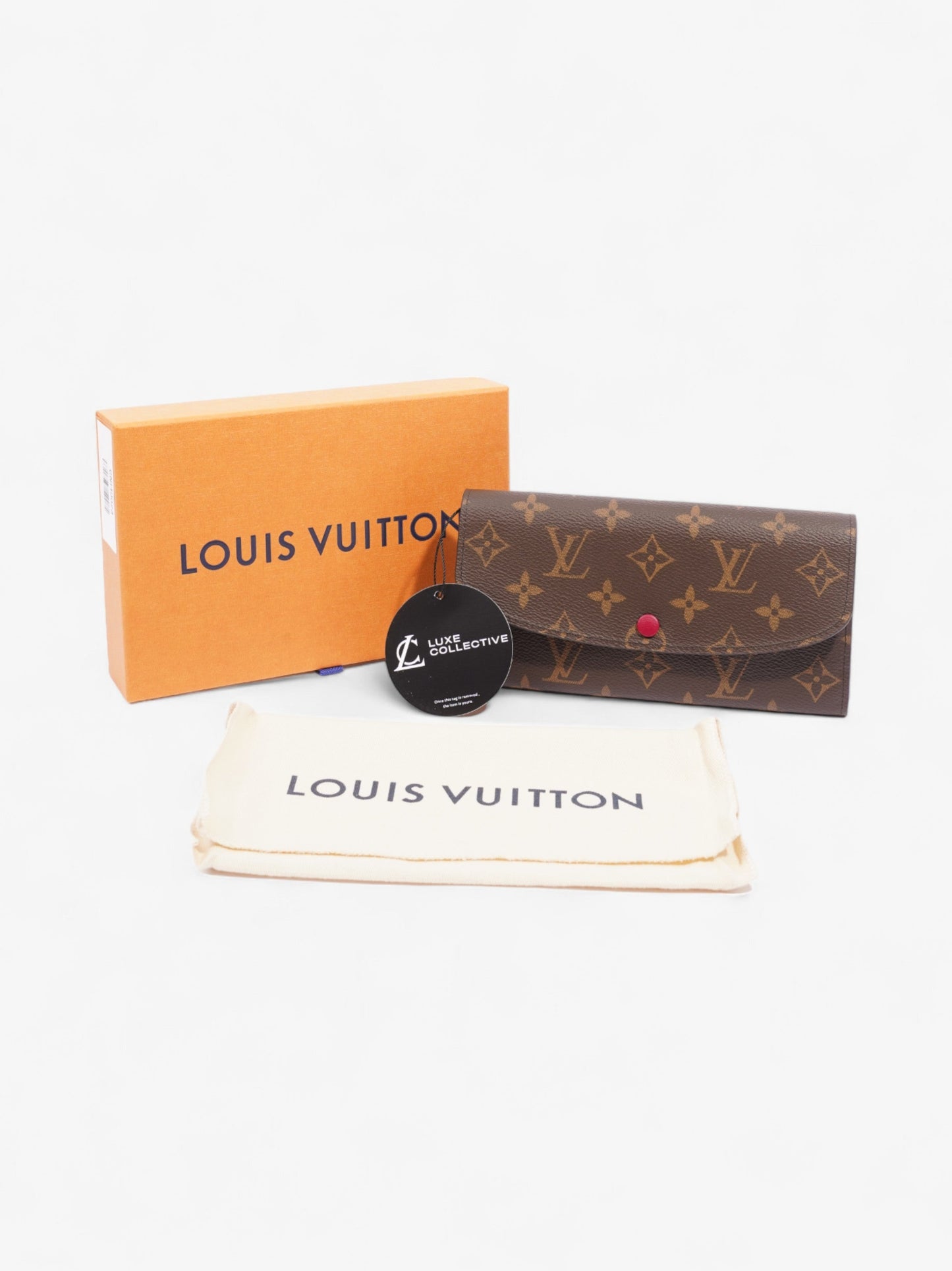 Louis Vuitton Emilie Wallet Monogram / Fuschia Coated Canvas