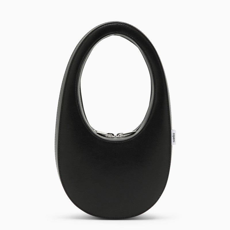 Coperni Mini Black Leather Swipe Bag Women