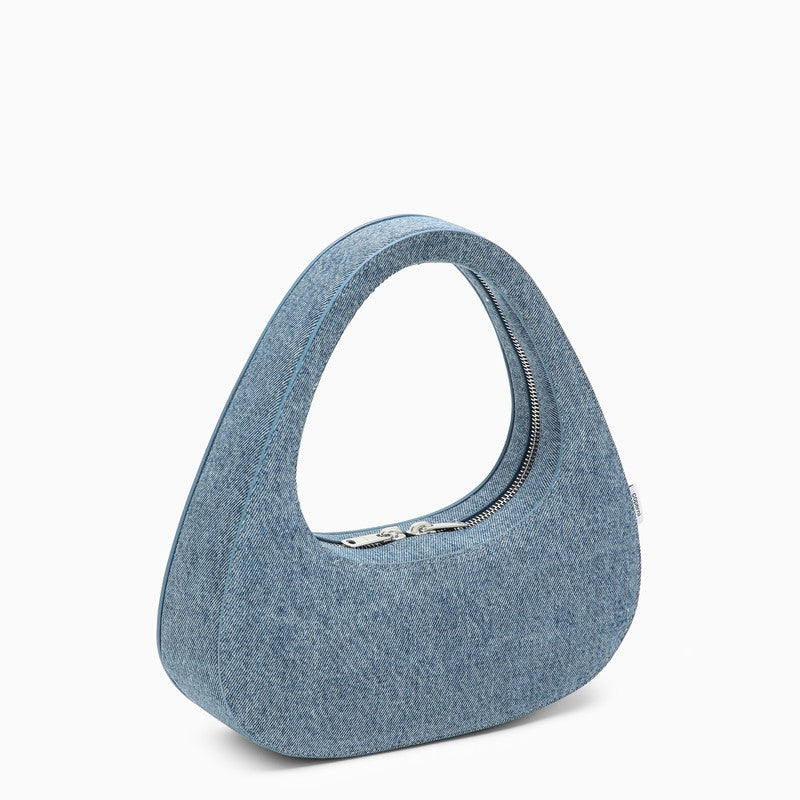 Coperni Baguette Swipe Bag In Denim Women