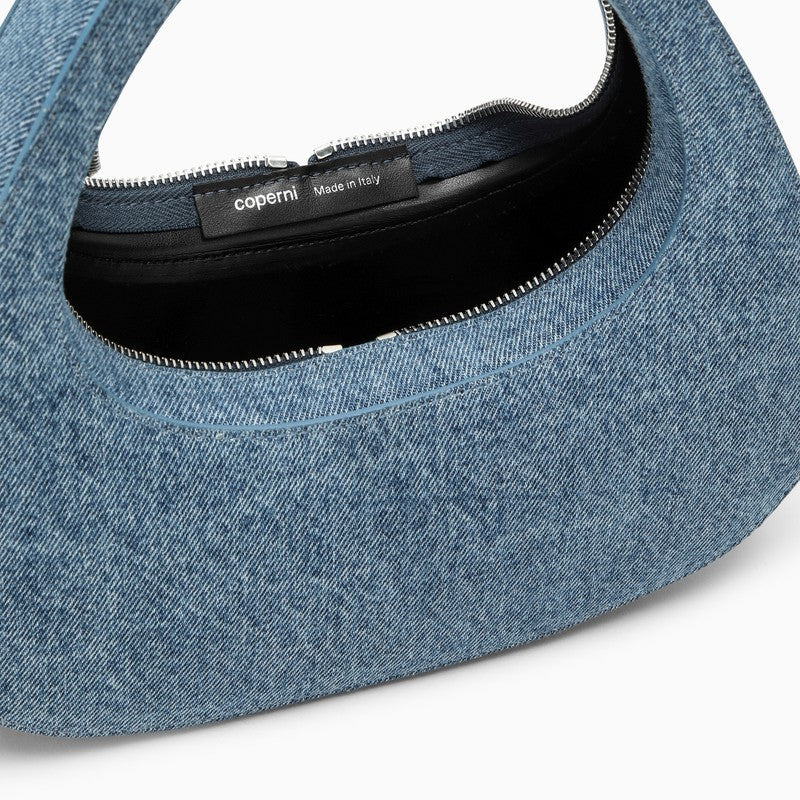 Coperni Baguette Swipe Bag In Denim Women