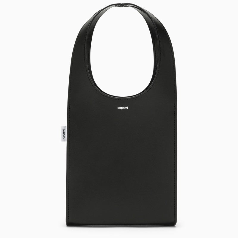 Coperni Micro Swipe Tote Bag Black Leather Women