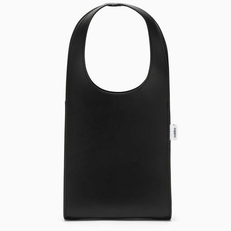 Coperni Micro Swipe Tote Bag Black Leather Women