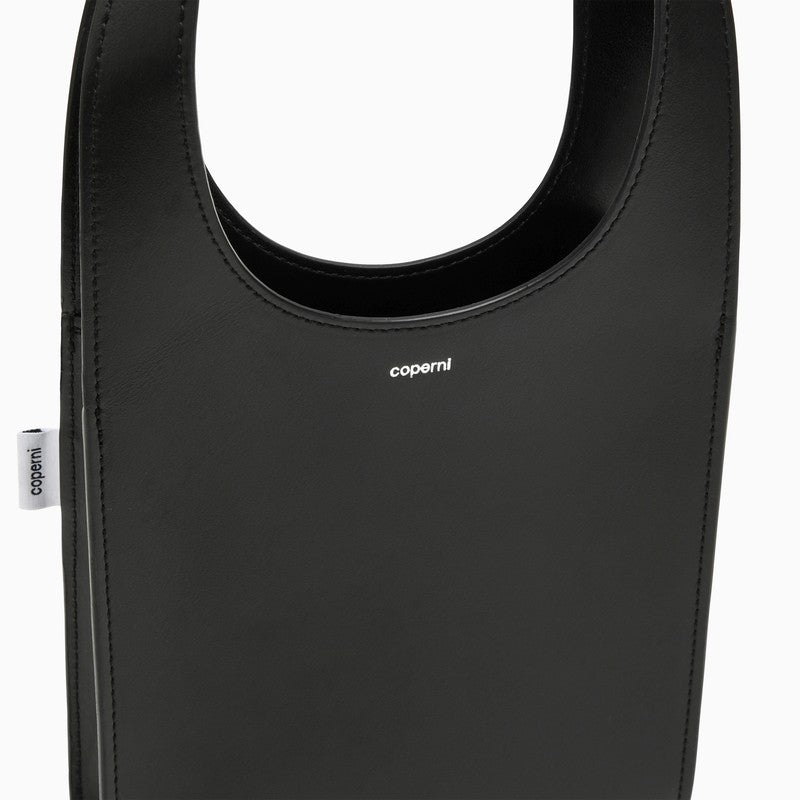 Coperni Micro Swipe Tote Bag Black Leather Women
