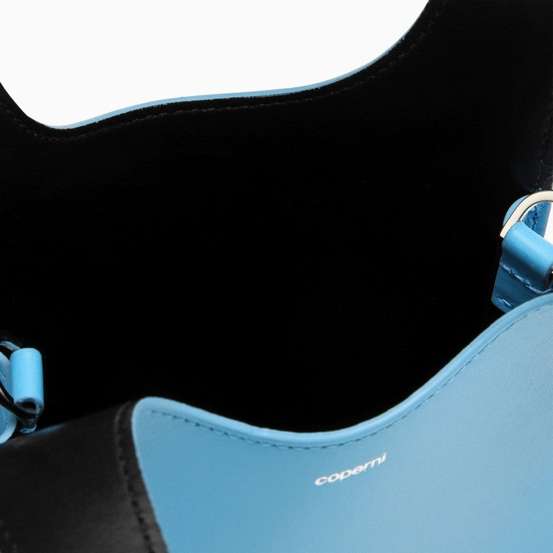 Coperni Micro Swipe Tote Bag Light Blue Leather Women