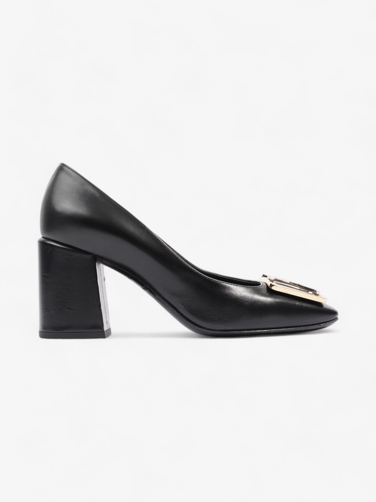 Louis Vuitton Madeleine Heels 70 Black Leather EU 37 UK 4