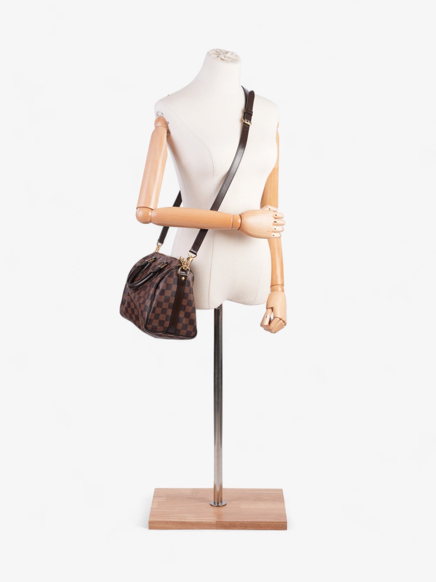 Louis Vuitton Speedy Bandouli猫re 25 Damier Ebene Coated Canvas