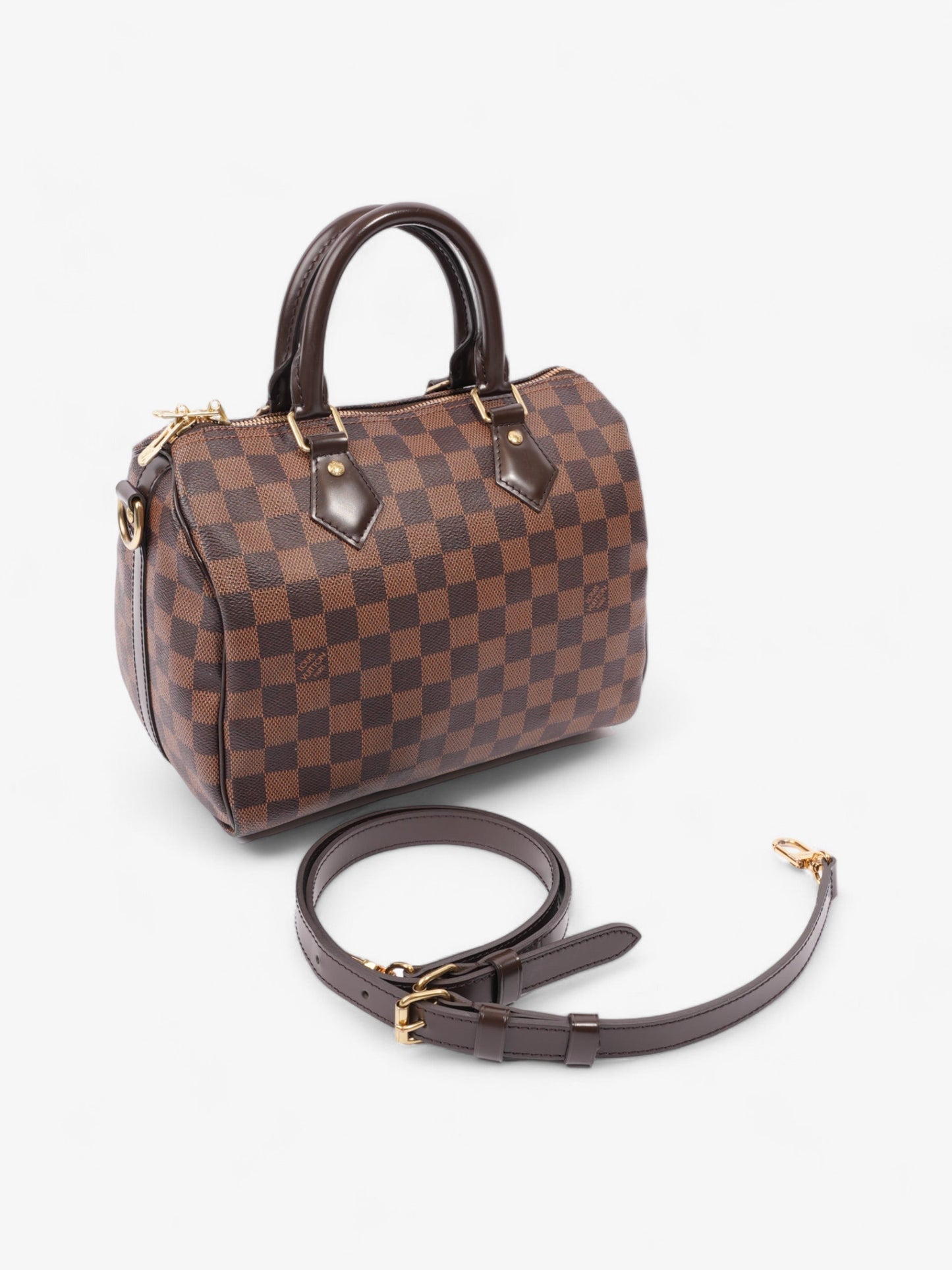 Louis Vuitton Speedy Bandouli猫re 25 Damier Ebene Coated Canvas