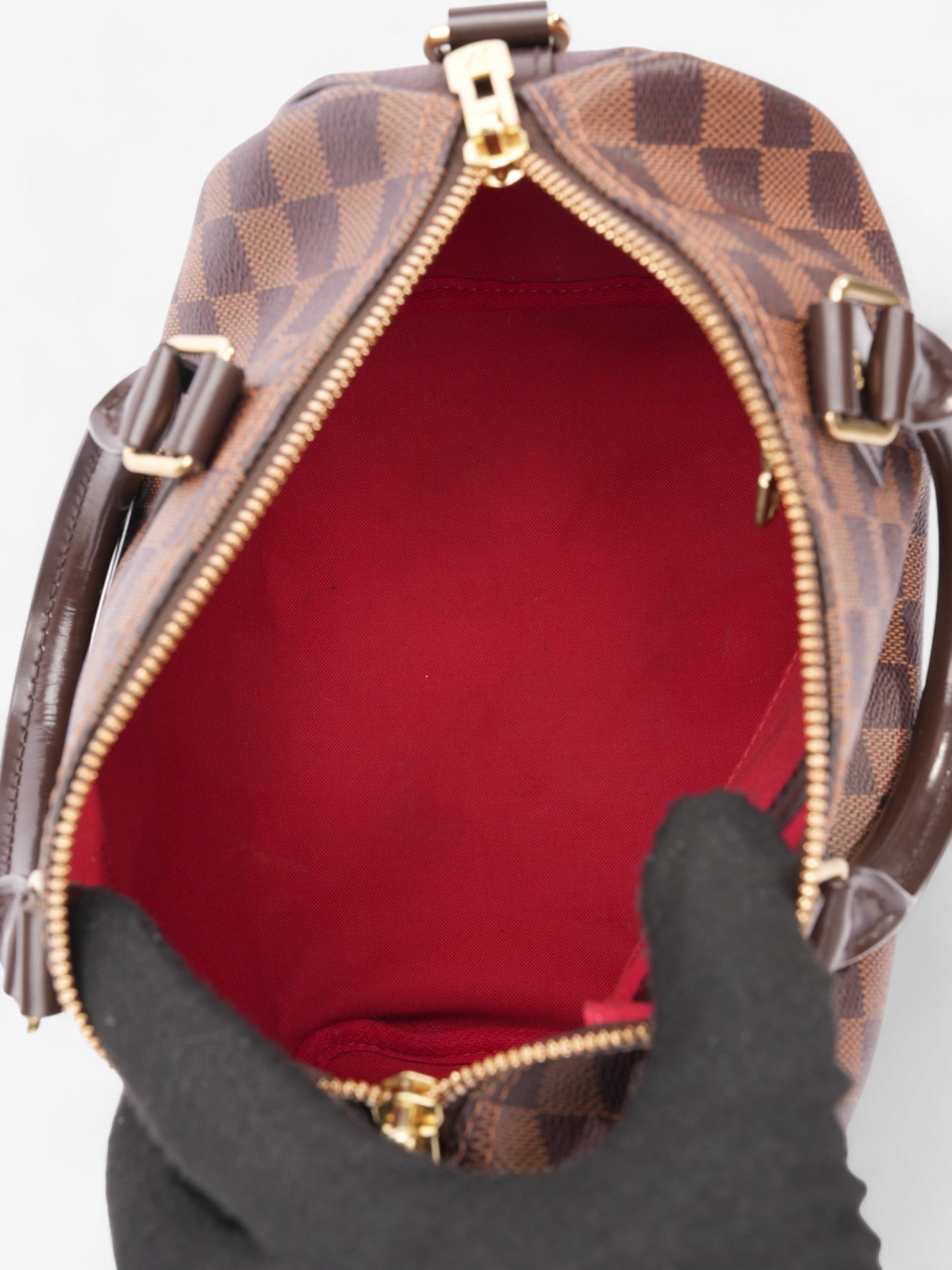 Louis Vuitton Speedy Bandouli猫re 25 Damier Ebene Coated Canvas