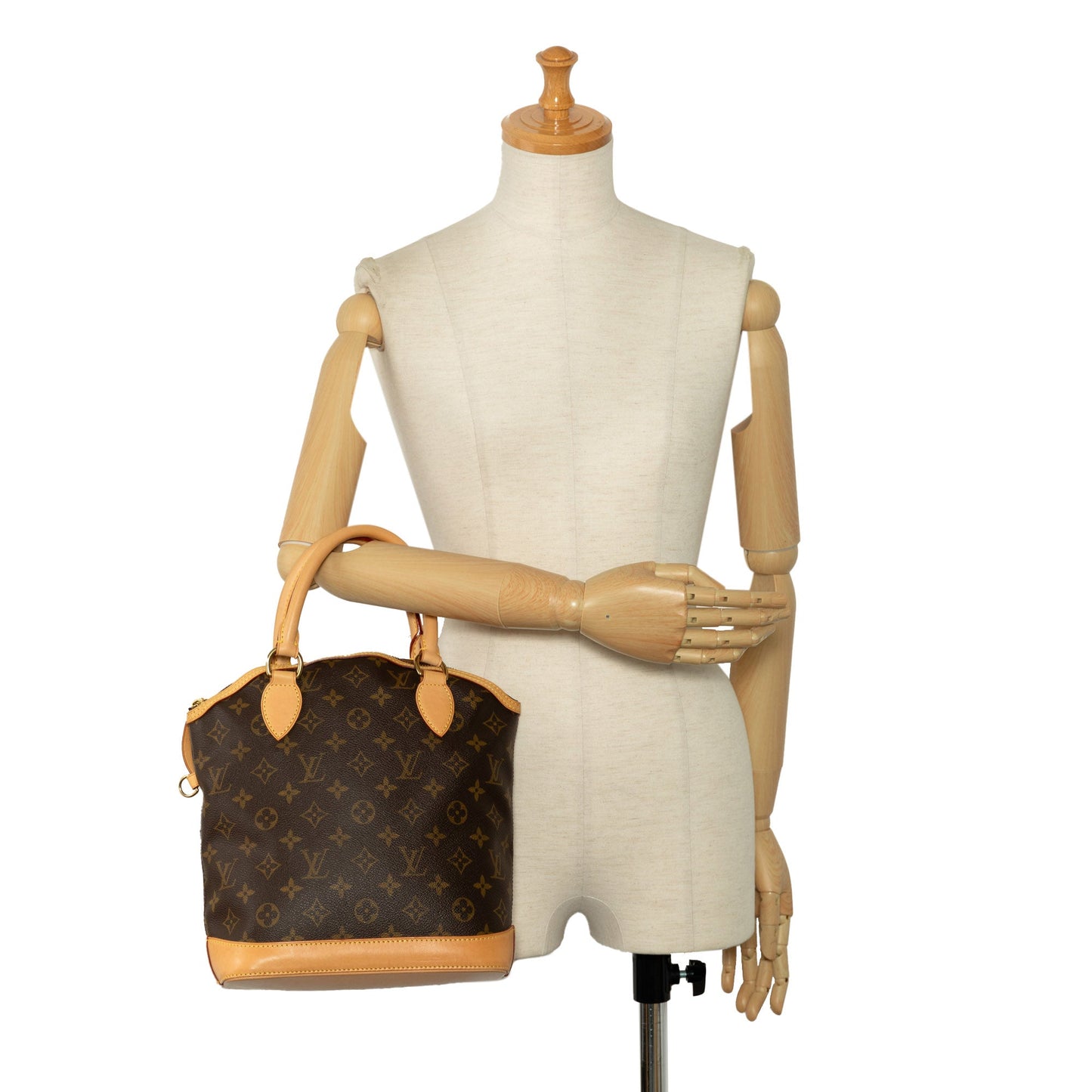Brown Louis Vuitton Monogram Lockit PM Handbag