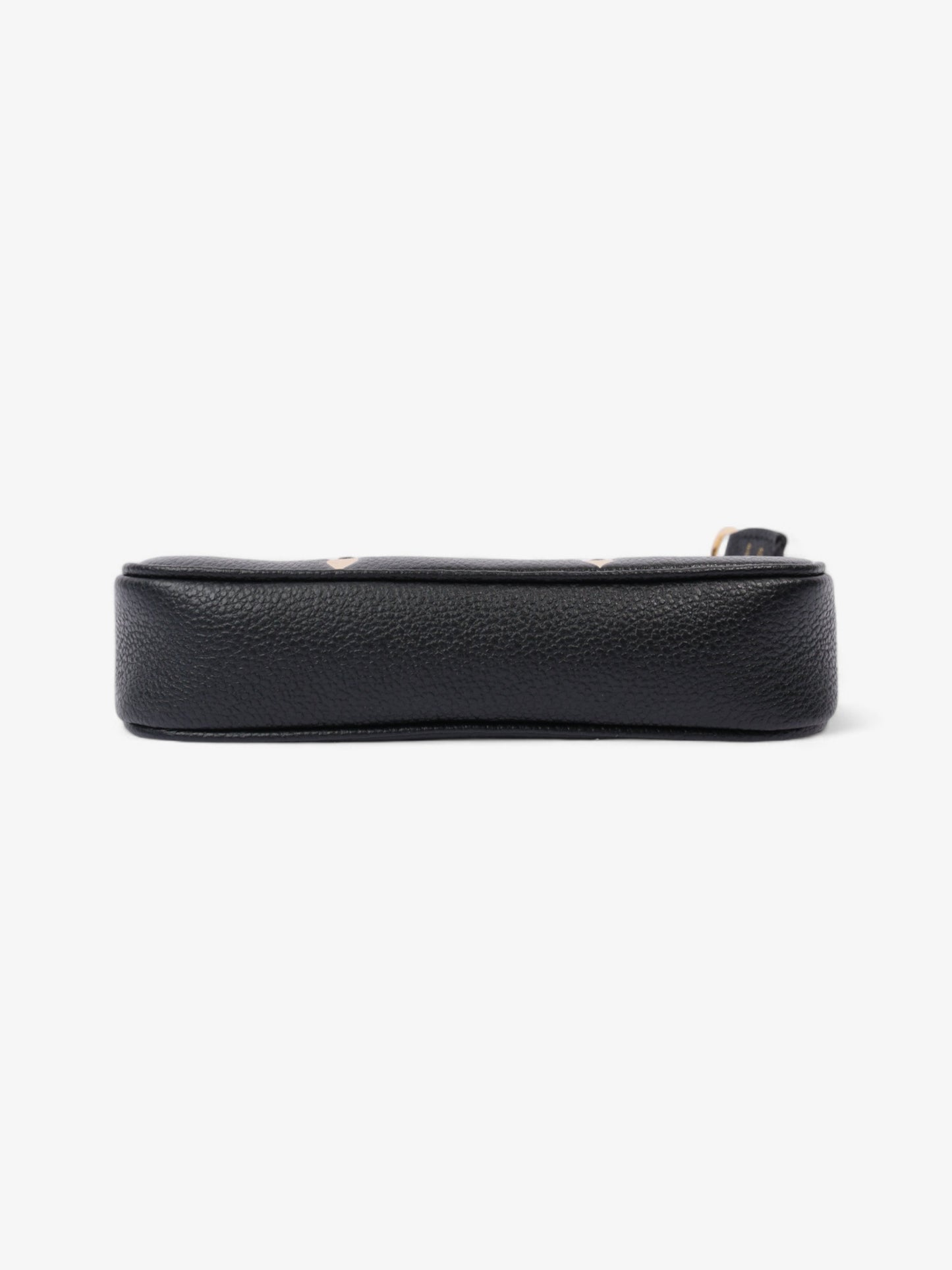 Louis Vuitton Pochette Accessoires Black Monogram / Beige Empreinte Leather Mini