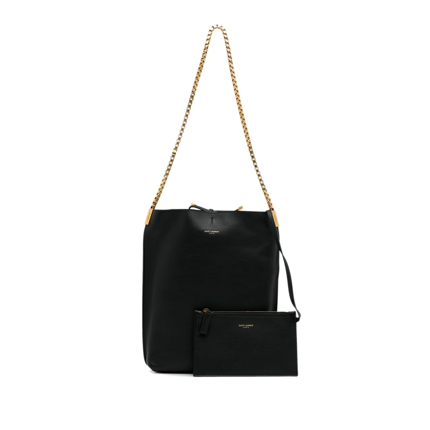 Black Saint Laurent Suzanne Chain Tote