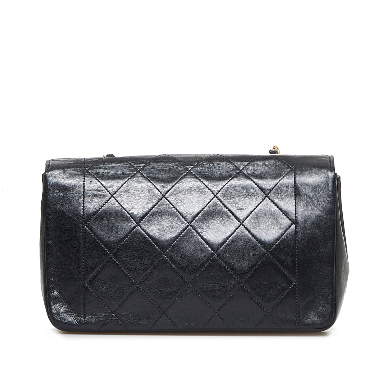 Chanel Diana Medium Black Lambskin Gold