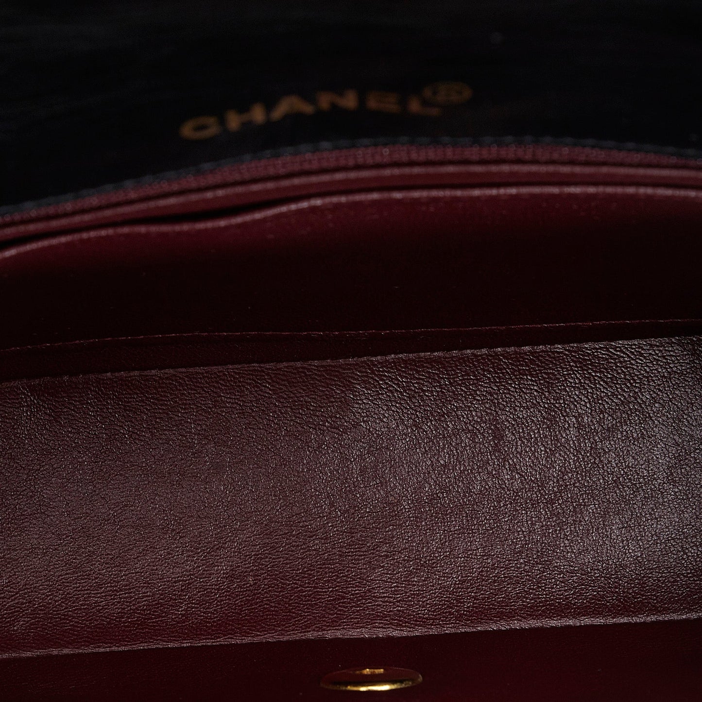 Chanel Diana Medium Black Lambskin Gold