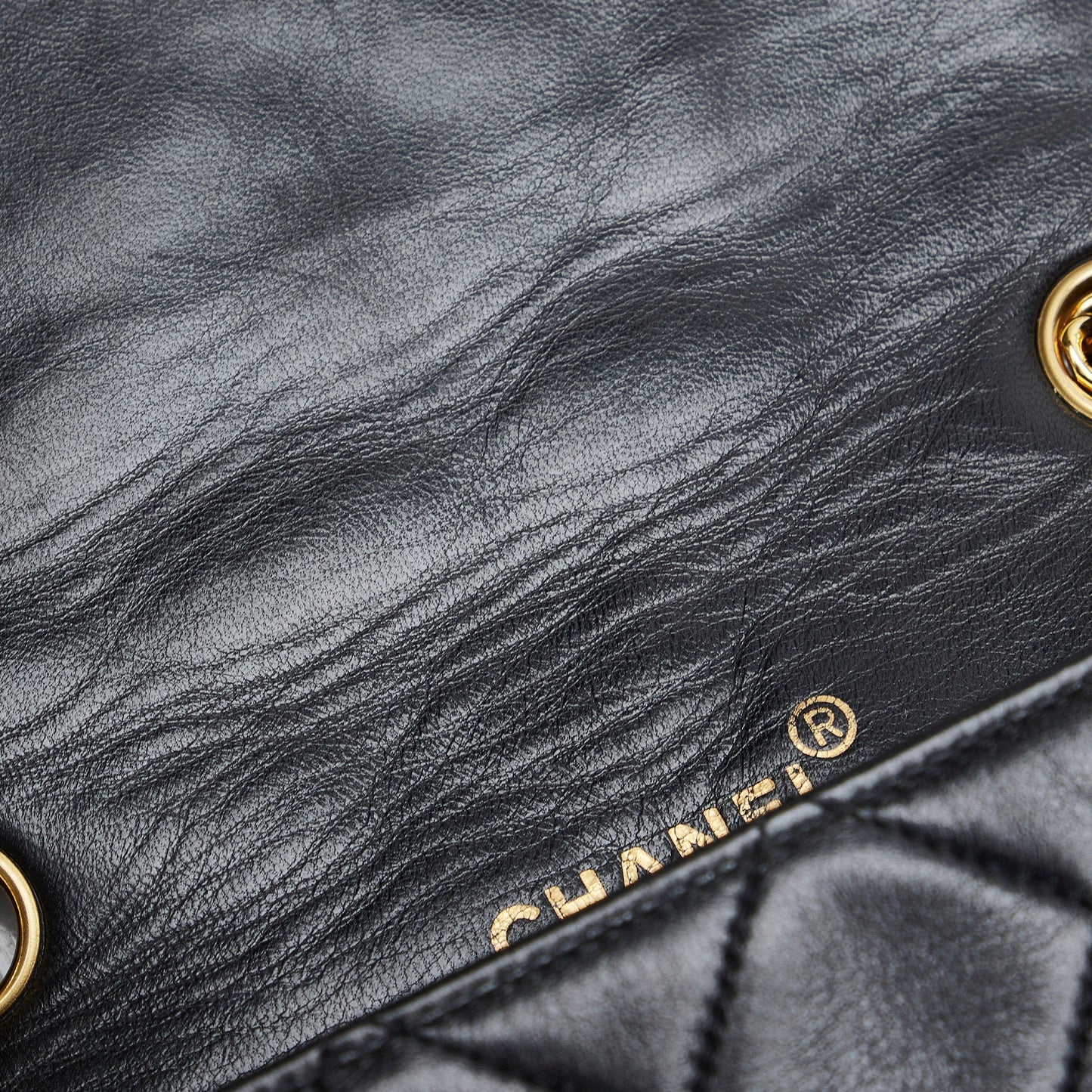 Chanel Diana Medium Black Lambskin Gold