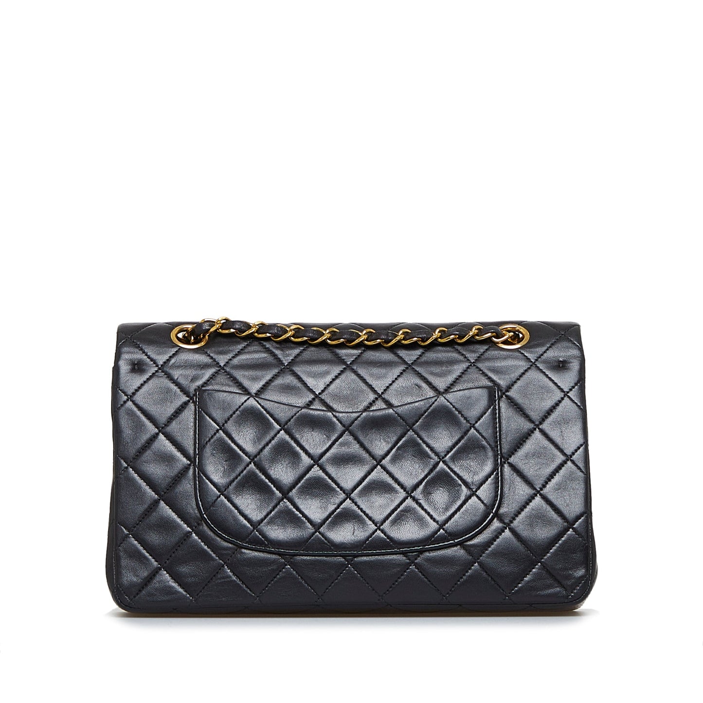 Chanel Classic Double Flap Medium Black Lambskin Gold