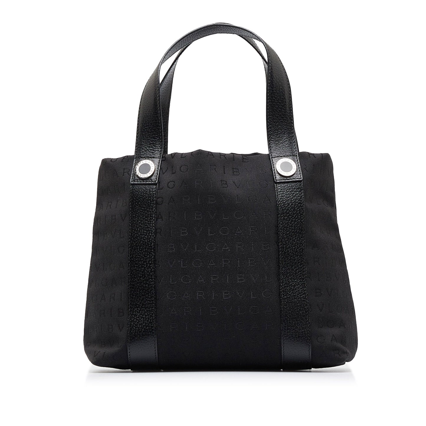 Black Bvlgari Logomania Tote