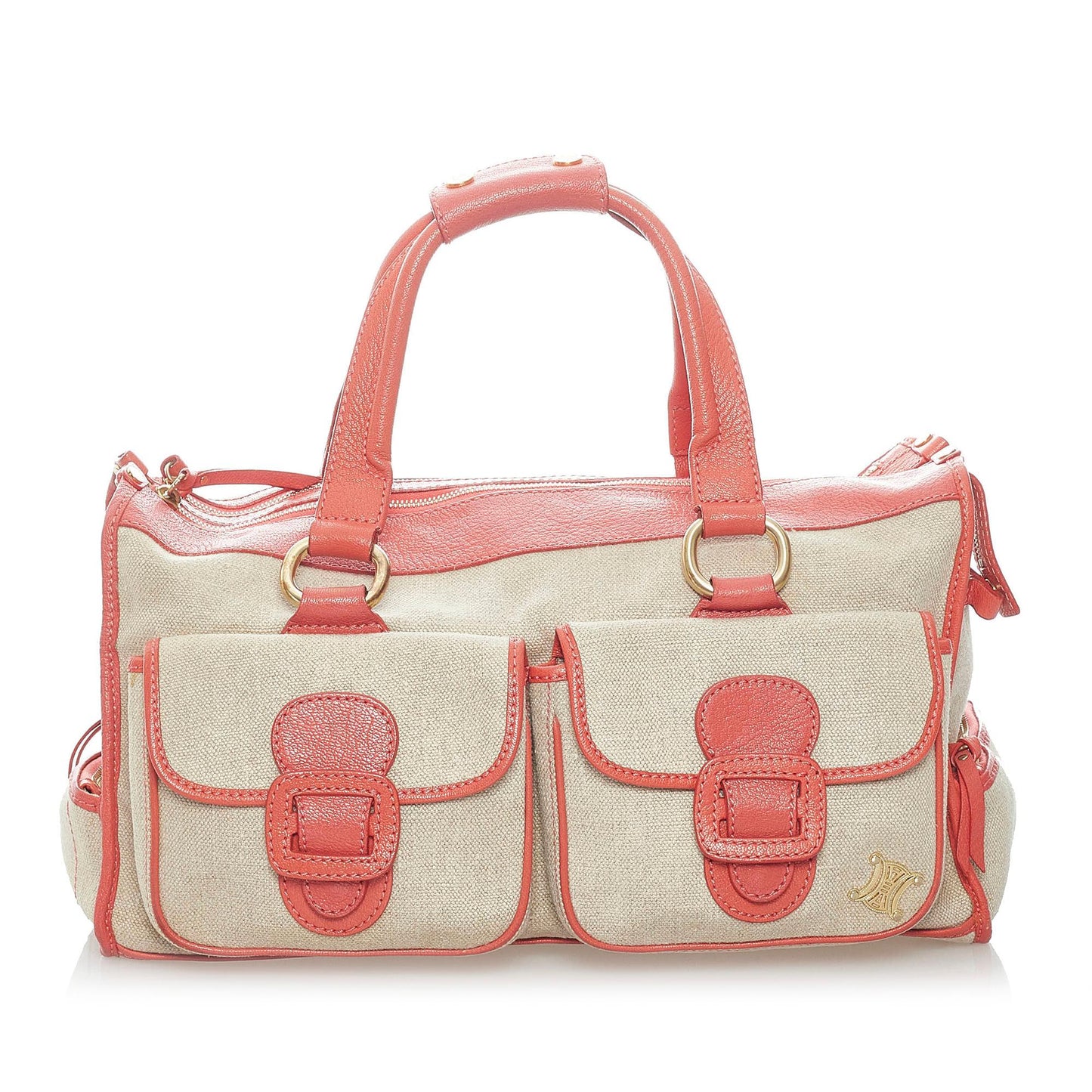 Celine Boogie Canvas Handbag (SHG-nuvtU4)