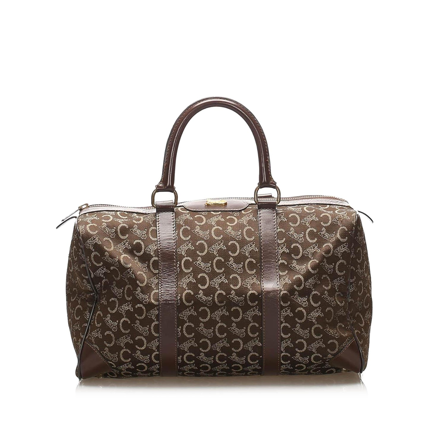 Celine C Macadam Canvas Boston Bag (SHG-24381)