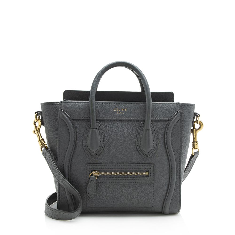 Celine Calfskin Nano Luggage Tote (SHF-12257)