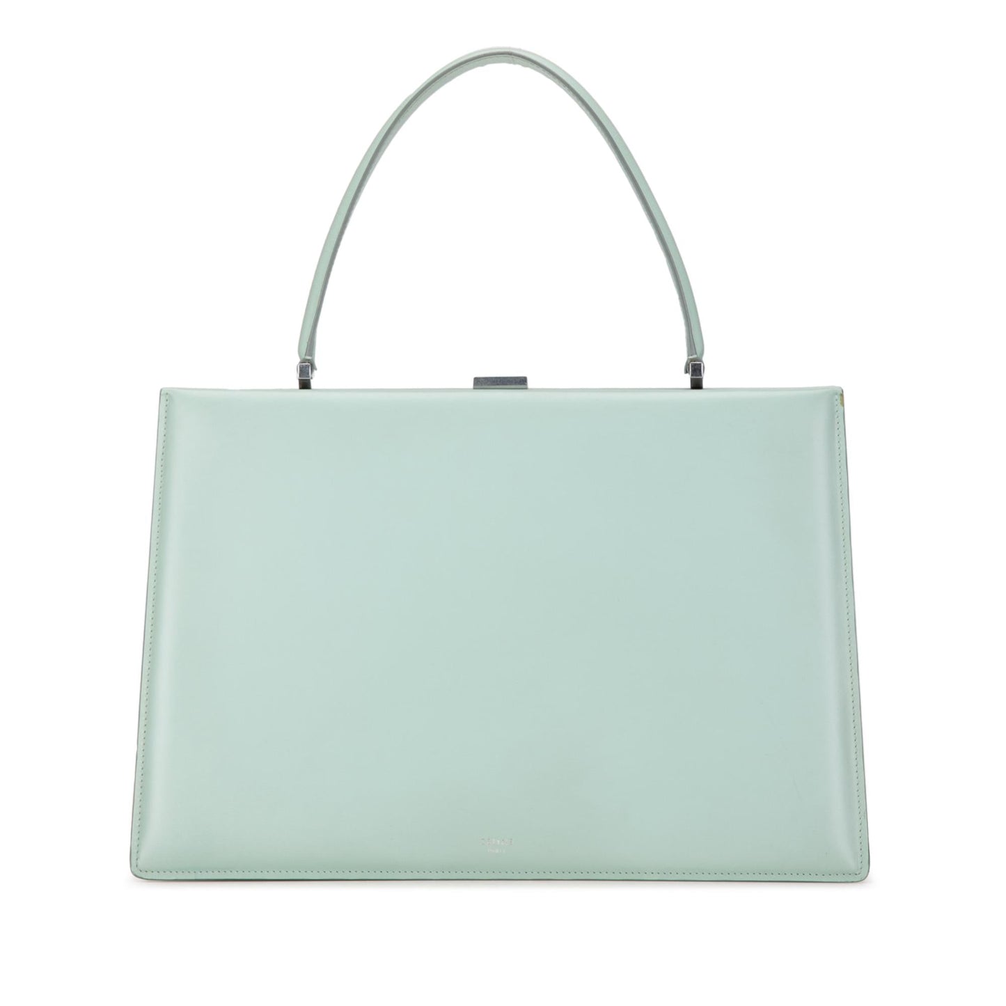 Celine Clasp Leather Tote (SHG-ZiQtQH)