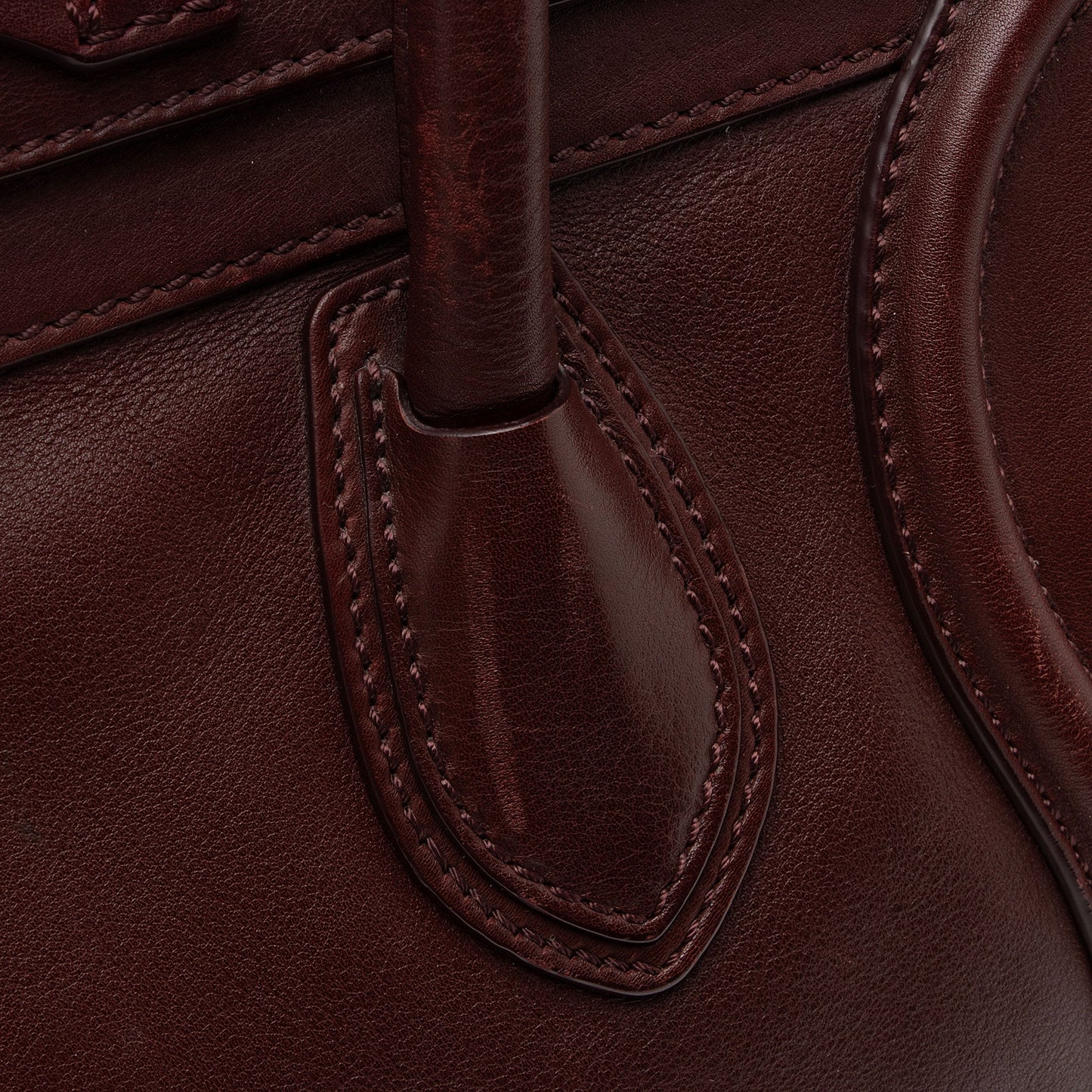 Celine Drummed Calfskin Mini Luggage Tote (SHF-20CRG5)