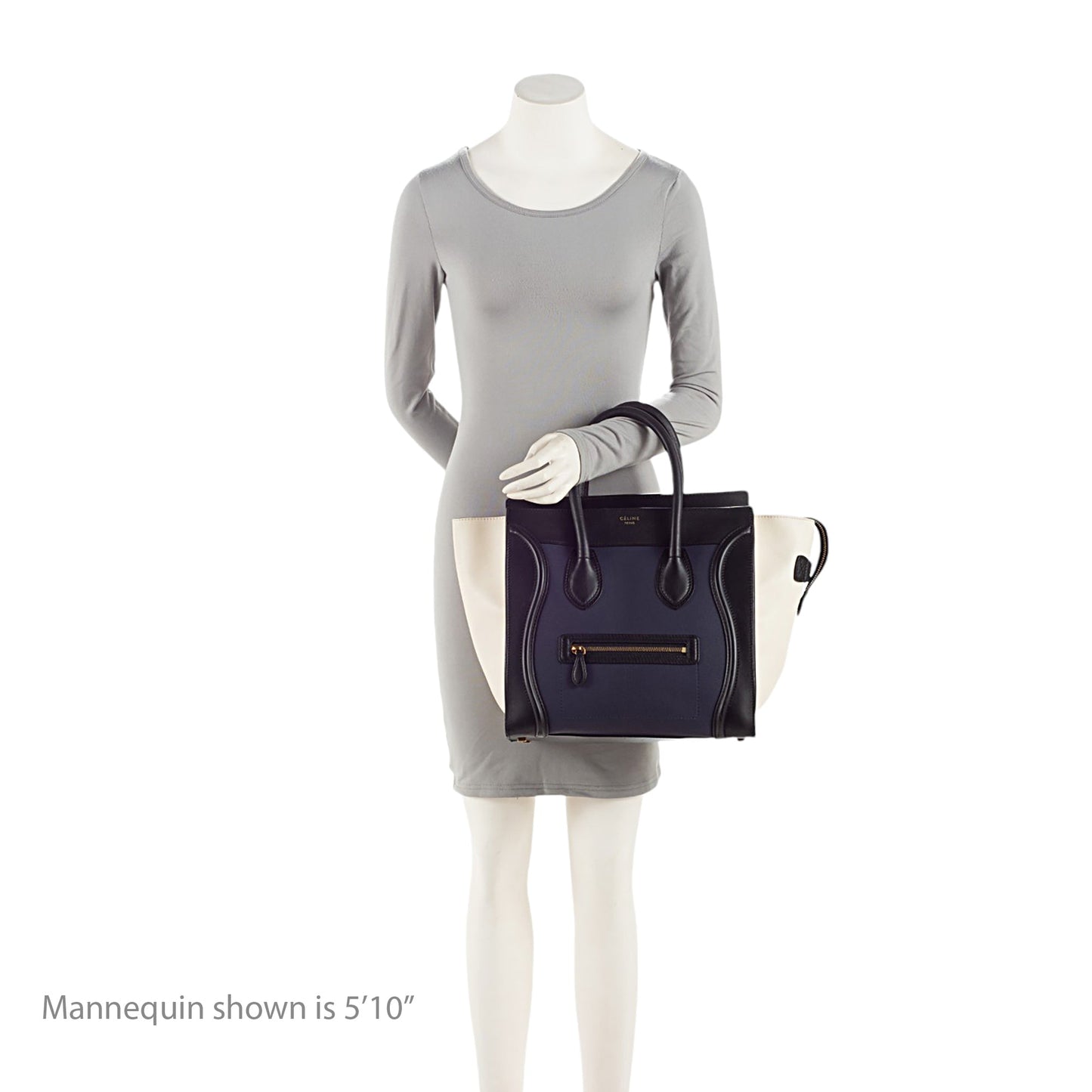 Celine Drummed Calfskin Mini Luggage Tote (SHF-emBVnY)