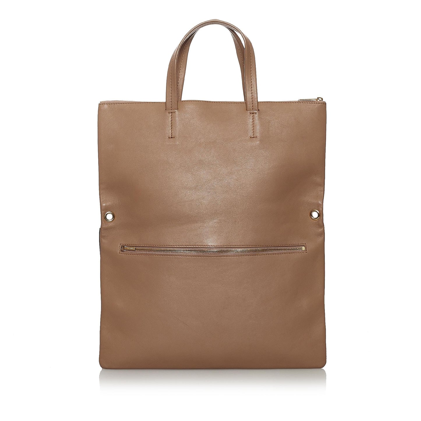 Celine Folded Cabas Leather Satchel (SHG-30205)