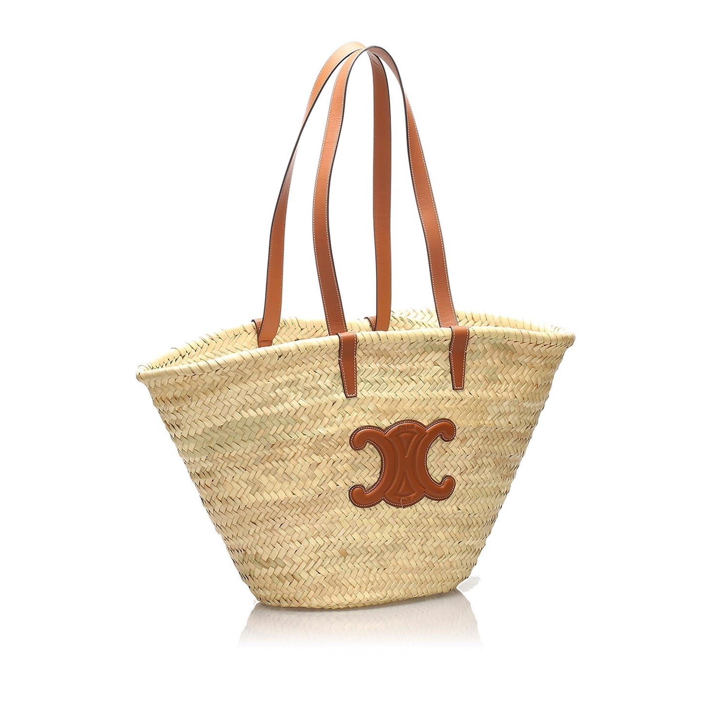 Celine Medium Basket Straw Tote Bag (SHG-11043)