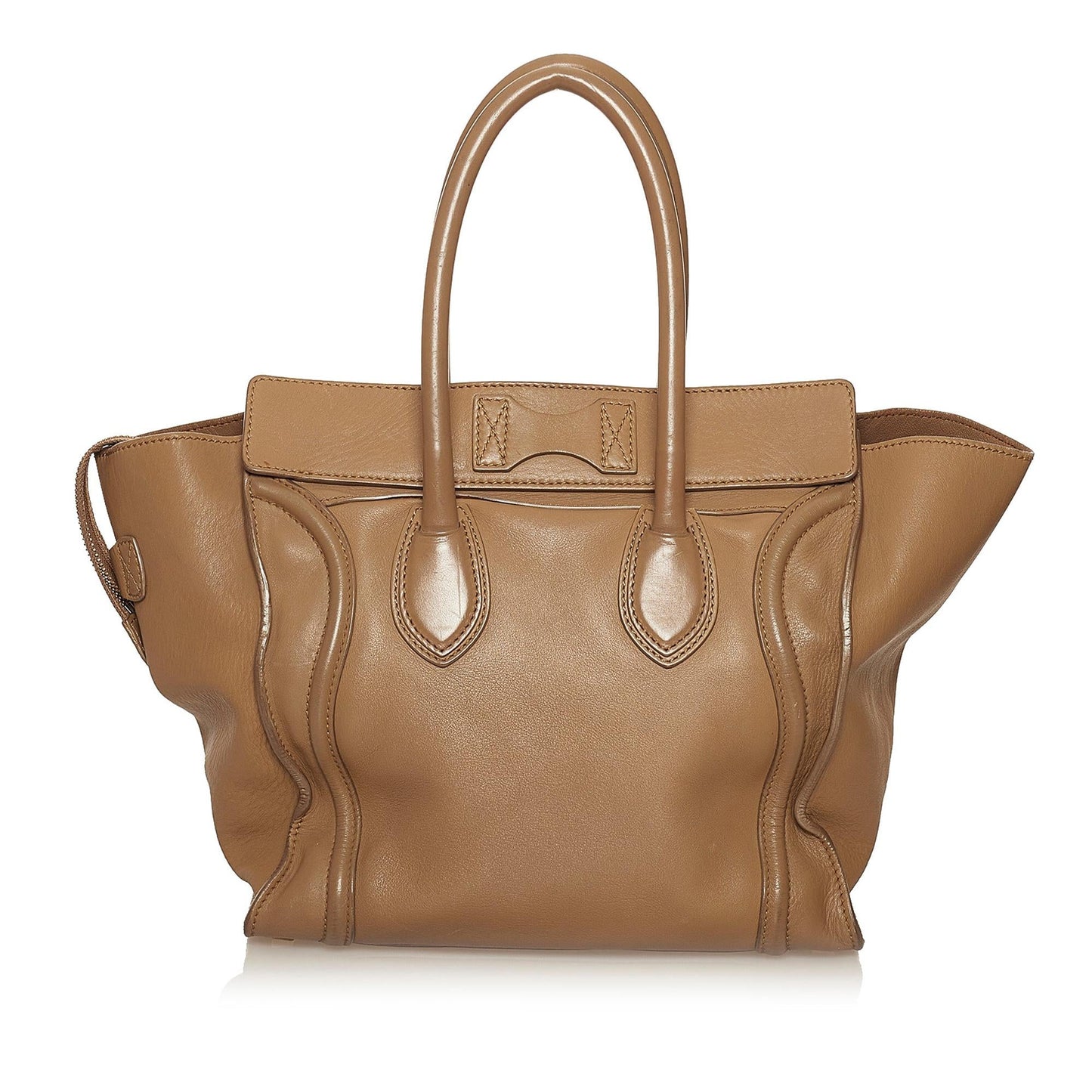 Celine Micro Luggage Tote Leather Handbag (SHG-P8orBT)