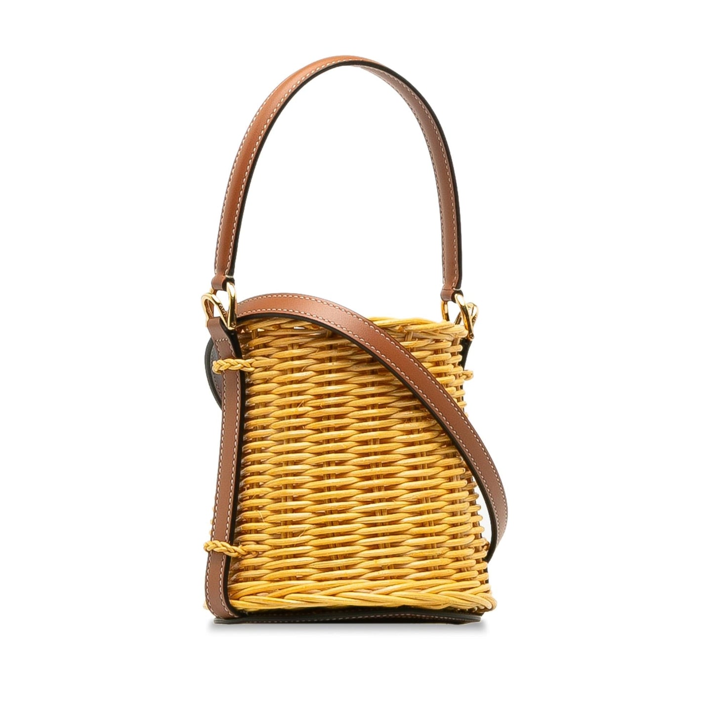 Celine Micro Wicker Bucket Bag (SHG-ioihJu)