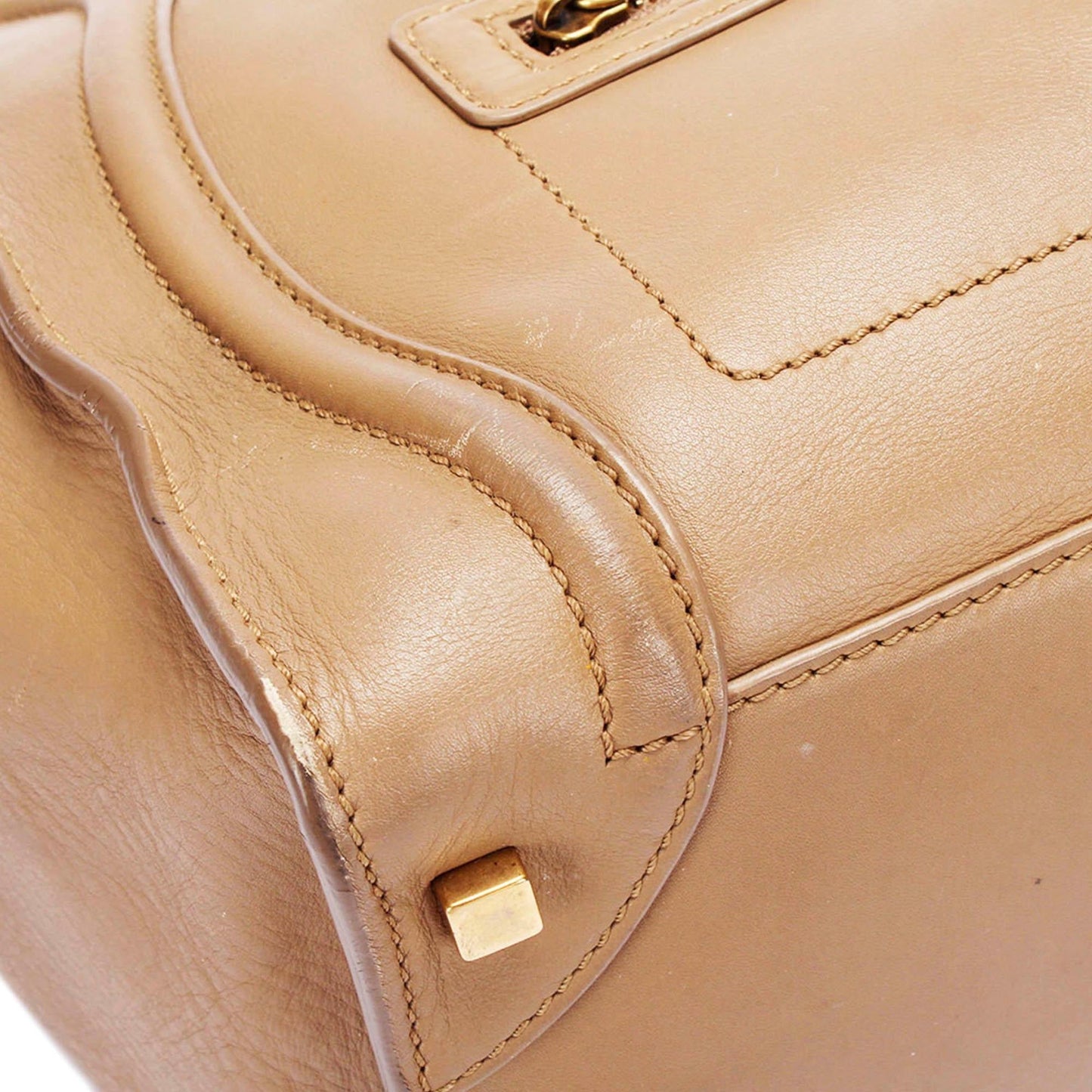 Celine Mini Luggage Leather Tote Bag (SHG-t5F2Hb)