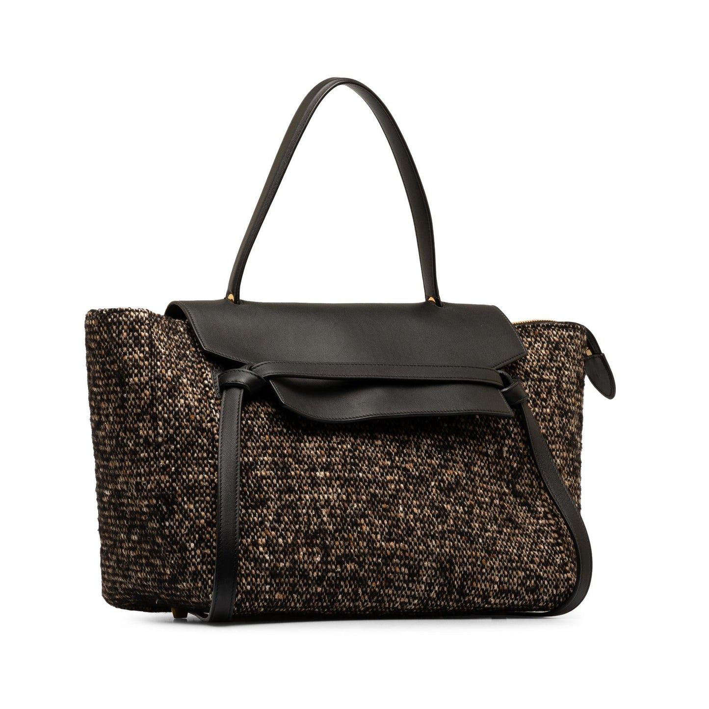 Celine Mini Tweed Belt Satchel (SHG-nqOhdh)