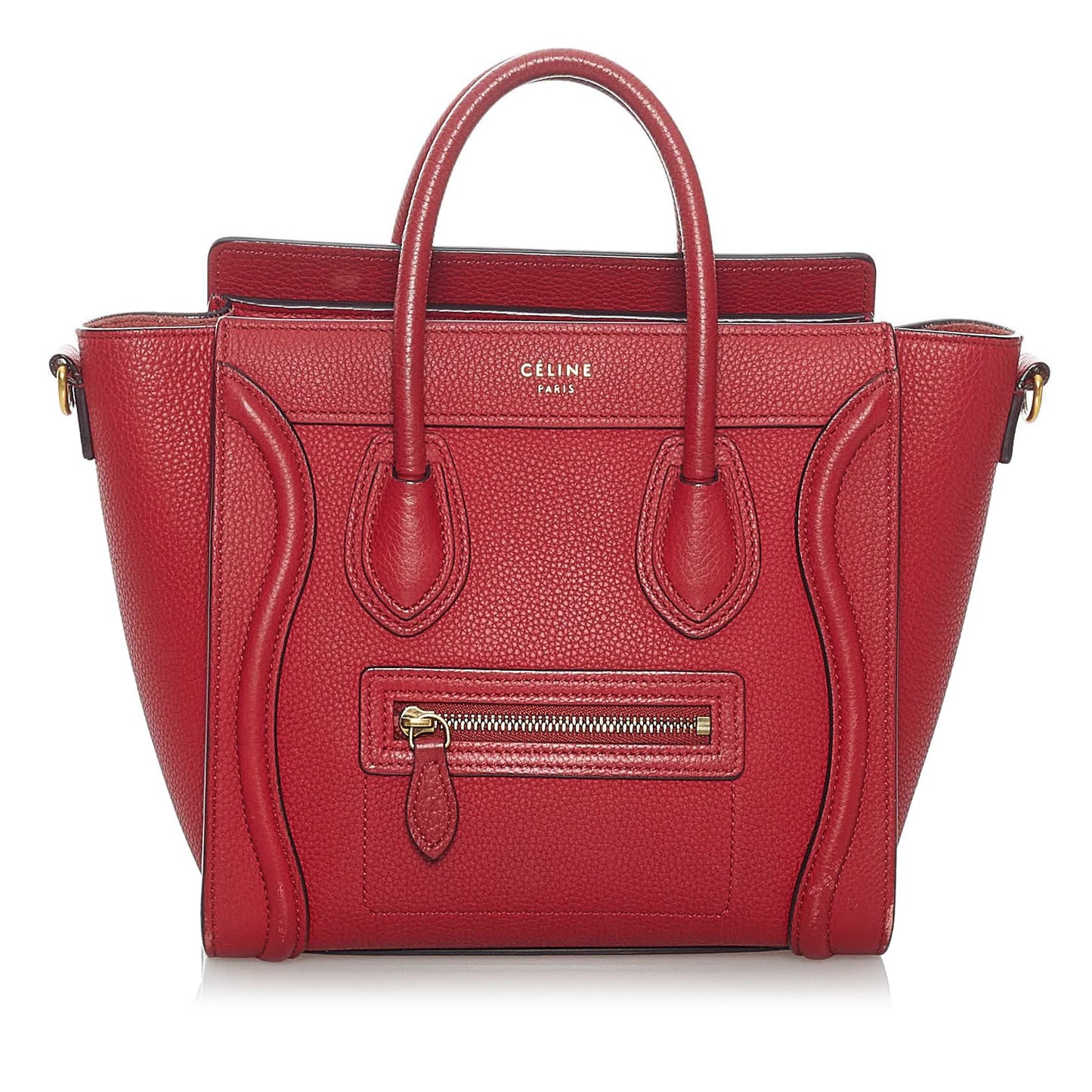 Celine Nano Luggage Leather Satchel (SHG-30150)