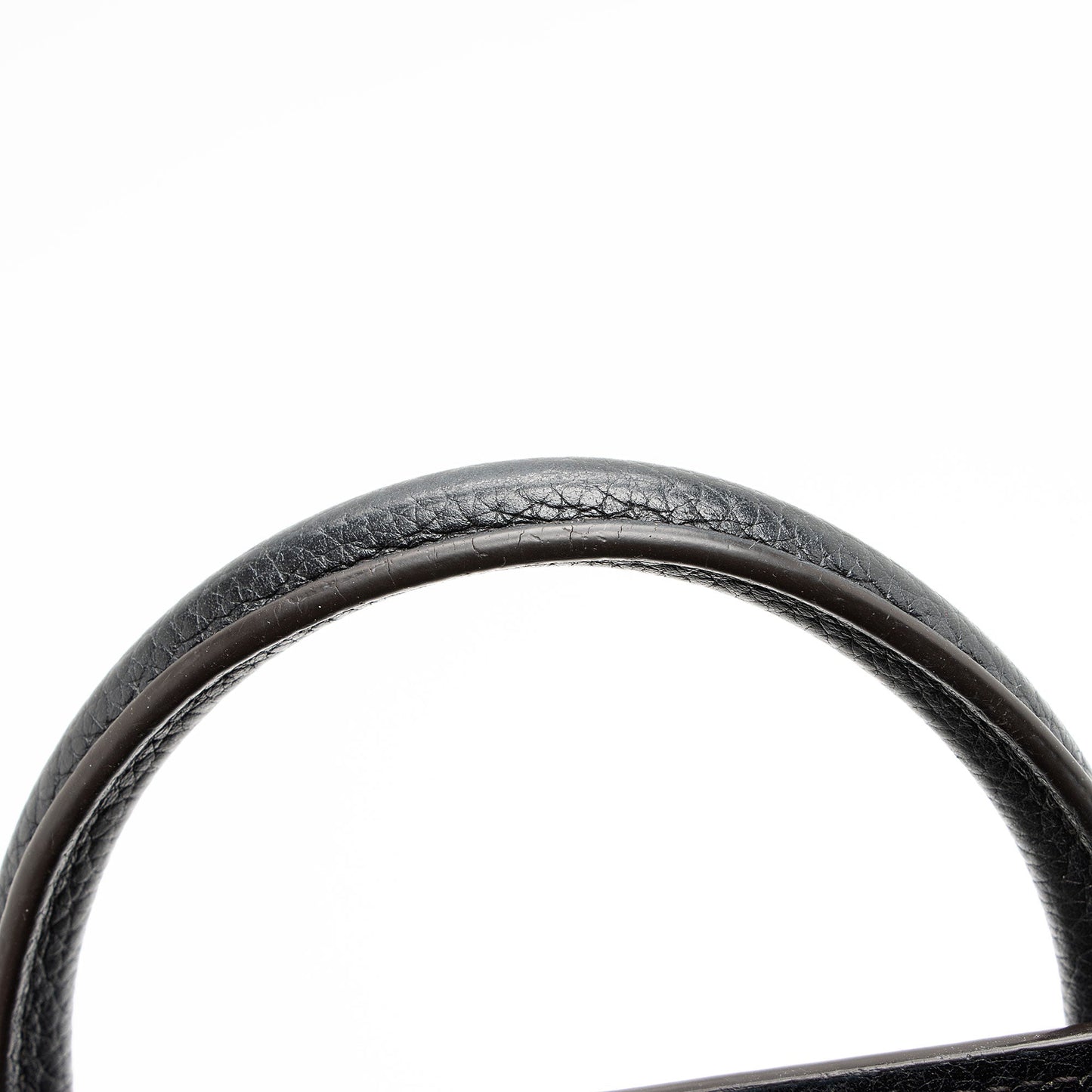 Celine Pebbled Leather Nano Luggage Tote (SHF-fk9HTz)