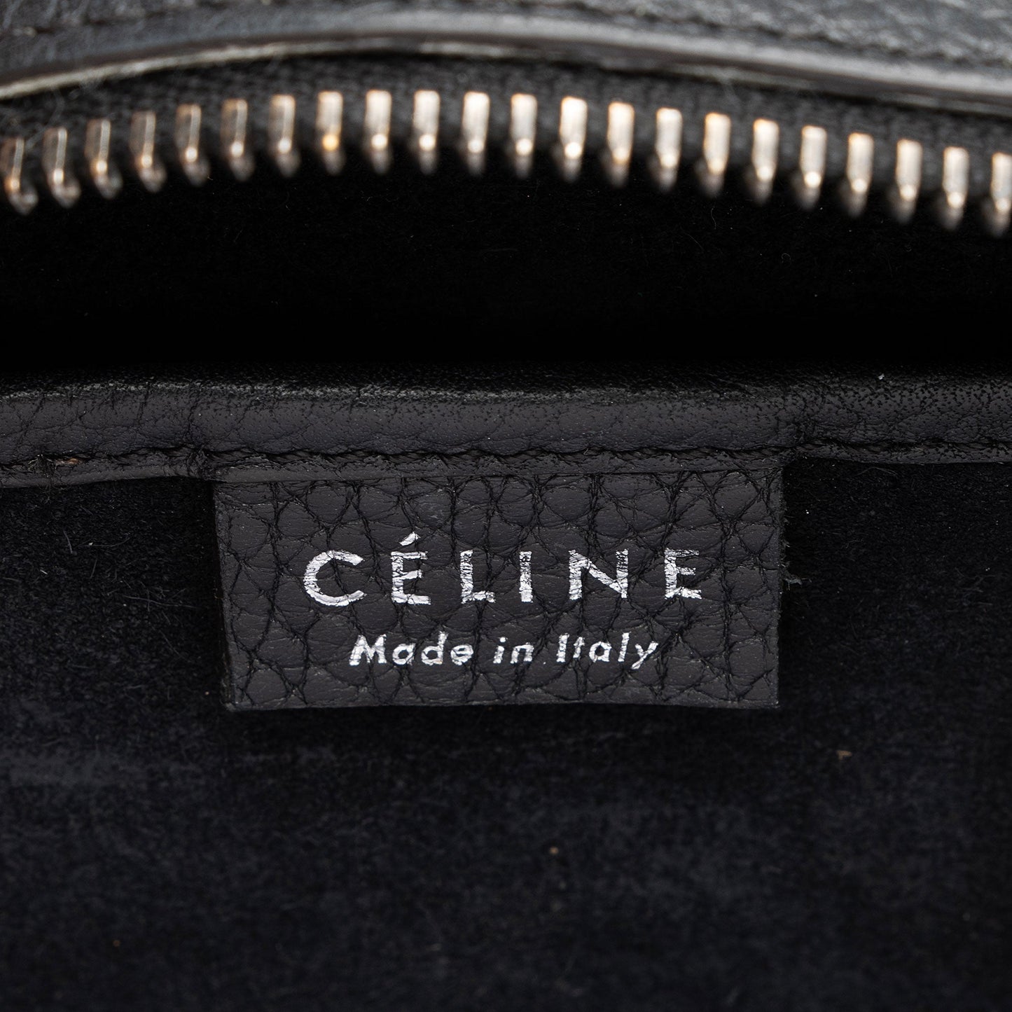 Celine Pebbled Leather Nano Luggage Tote (SHF-fk9HTz)