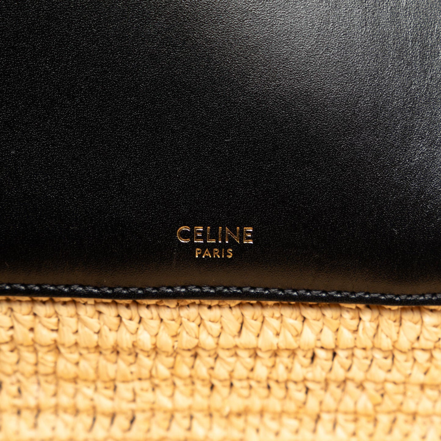Celine Raffia Basket Satchel (SHG-tjDLMJ)