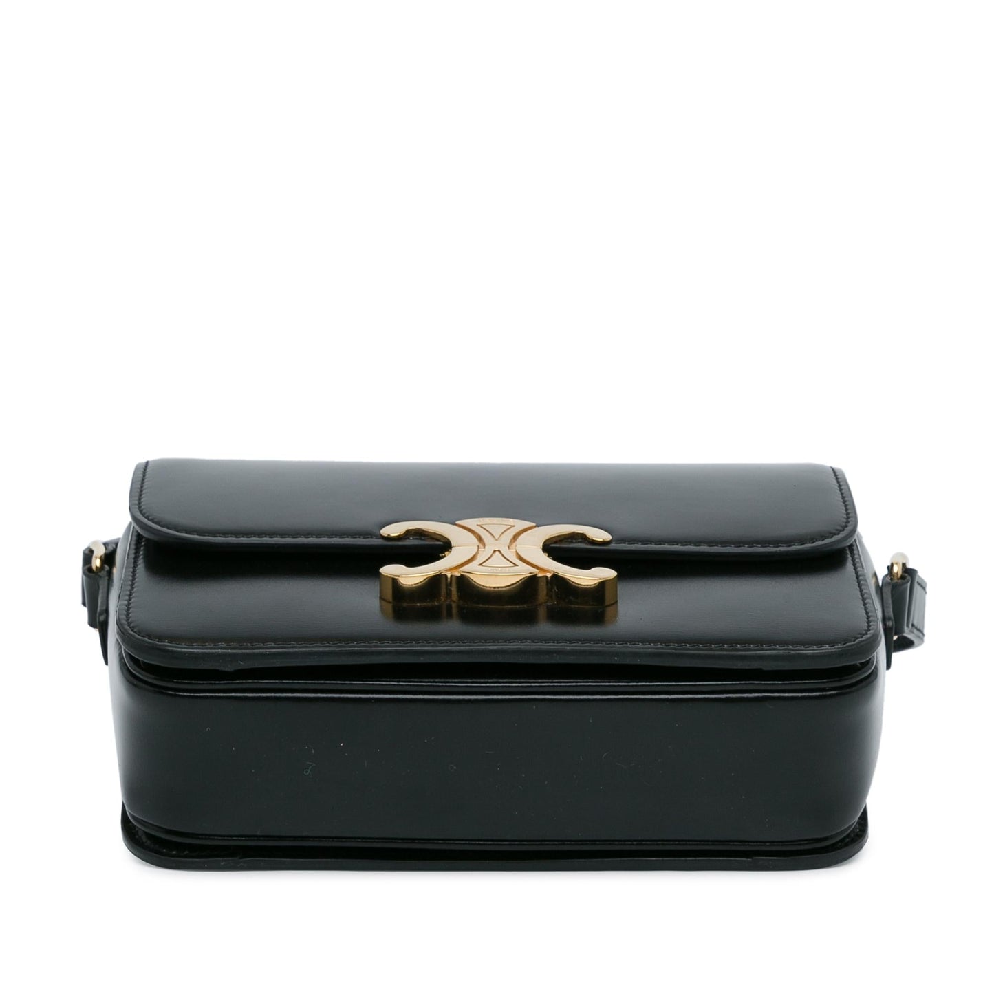 Celine Teen Shiny Calfskin Triomphe Bag (SHG-vb9Nof)