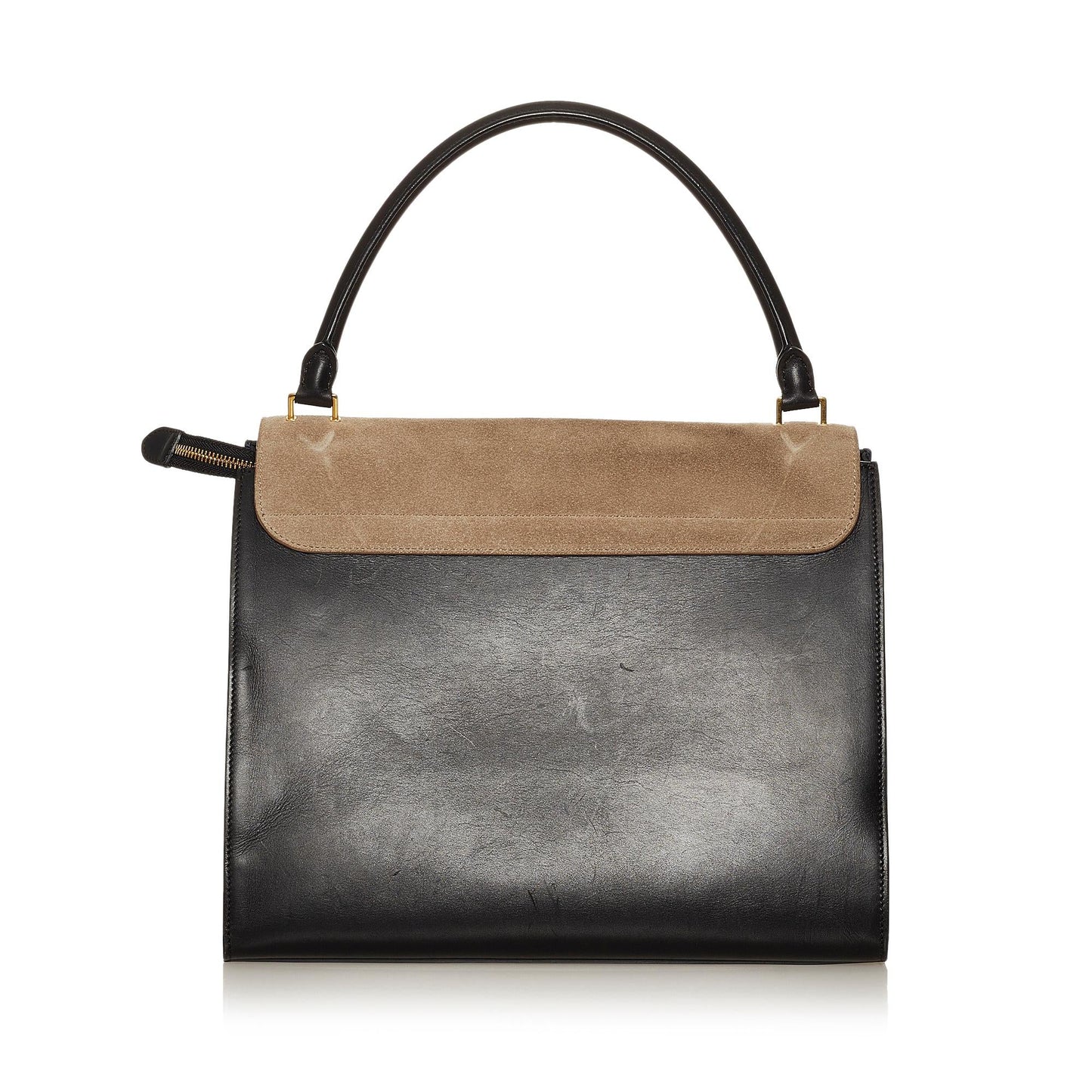 Celine Trapeze Leather Satchel (SHG-28869)